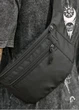 Чоловіча сумка на пояс бананка Sambag Tirso Max чорний тканевий 38 × 17 × 6 см (80341065m) - зображення 5