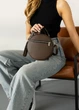 Жіноча кругла сумка Sambag Bale шоколадна 20 х 20 х 10 см (52200020) - зображення 4