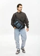 Чоловіча cумка-бананка під ноутбук Sambag Urban Pro чорно-синя 46 × 26 см (51411215m) - зображення 2