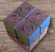 Головоломка Фіджет Crazy Cube Puzzle Фіолетовий 6 См 3Д Друк - зображення 1