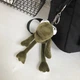 Берелок игрушка жабка для ключей на сумку рюкзак прикольная мягкая подвеска лягушка подарок детям мальчикам и девочкам на портфель - изображение 1