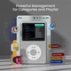 MP3-плеєр INNIOASIS Y1 128gb (Bluetooth, Відео), Сірий - зображення 5