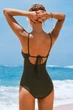 Купальник Cupshe S хаки 125073 - изображение 4