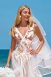 Купальник Cupshe S белый цветы 125011 - изображение 4