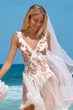 Купальник Cupshe S белый цветы 125011 - изображение 5