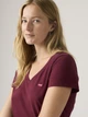 Футболка бавовняна жіноча Levi`s Perfect Vneck 85341-0132 XS Бордова (5401187776293) - зображення 4