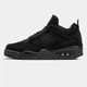 Кросівки жіночі Jordan 4 Retro Black Cat натуральний замш 40р чорний - изображение 2