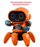 Интерактивная игрушка Bot Robot Pioneer ZR142, танцующий с музыкой (от батареек) (17см) Оранжевый - изображение 1