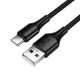 Зарядний кабель Hoco X120 Type-C 3A Black - зображення 2