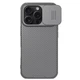 Карбоновая накладка Nillkin CamShield Pro для Apple iPhone 16 Pro (6.3") Titanium Gray - изображение 3