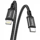 Дата кабель Hoco X14 Double Speed Type-C to Lightning Cable (1m) Black - изображение 3