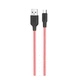 Дата кабель Hoco X21 Plus Silicone MicroUSB Cable (1m) Black / Red - изображение 1