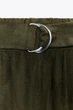Штани balloon з ефектом замші Zara 5070/463 S Хакі (05070463505S) - изображение 9