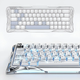 Ігрова дротова магнітна клавіатура GravaStar Mercury V60 Pro Deluxe Edition / Magnetic GravaStar UFO Switch / with Keycap Set / Chrome Silver - зображення 8