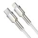 Дата кабель Baseus Cafule Series Metal Type-C to Lightning PD 20W (1m) (CATLJK-A) Білий - зображення 2