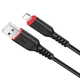 Дата кабель Hoco X59 Victory USB to Lightning (1m) Чорний - зображення 3
