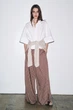 Струмуючі смугасті штани zw collection Zara 4437/247 XL Синій/Бежевий (04437247068XL) - изображение 5