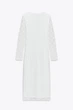 В'язана сукня міді Zara 8741/241 XS біла (08741241250XS) - изображение 6