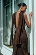 Довга сукня в горох з хусткою Zara 3067/232 M Коричнева (03067232700М) - изображение 4