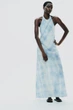 Сукня хальтер з ефектом tie-dye Zara 6929/280 L Блакитна (06929280403L) - зображення 2