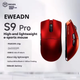 Ігрова бездротова мишка EWEADN S9 Pro / Три режими підключення / Сенсор PAW3395 / 26000 DPI / Red - зображення 2