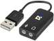 Перехідник для навушников Defender Audio USB 2х3.5мм jack ->USB (63002) (6103749) - изображение 1