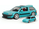 Конструктор Hot Wheels Mattel Brick Shop Hot Wheels Custom ’90 Honda Civic EF 248 Деталей JHF62 Blue - зображення 3