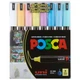 Набір маркерів художніх UNI POSCA Soft Color 8кол. PC-1MR SOFT COLOR 8C (0,7мм) / PC-1MR SOFT COLOR 8C/ - зображення 1