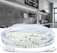 LED-стрічка 4 м, 220 В, 120 LED/м, водонепроникна, холодне біле світло 6000 K, з вимикачем – для дому, кухні, саду - зображення 1