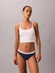 Трусики танга женские хлопковые Calvin Klein QD5357-CEC L Темно-синие (014056493372) - изображение 3