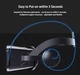 VR Окуляри 3D, шолом віртуальної реальності із навушниками VR Park J20 для телефонів з екраном 4-6,7" з пультом ДК, чорні VR-Park-2 - зображення 6