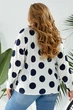 Свитшот женский в горох молочный 257R332 AGER 3XL-4XL - изображение 3