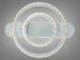 Стельова LED люстра 2 кільця біла 80W пульт - зображення 3