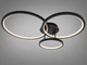 Стельова люстра кільця LED 84W чорна з пультом - зображення 2