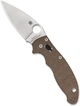 Розкладний ніж Spyderco Manix 2 Canvas Micarta CPM CRU-WEAR CruCarta Brown (871665) - зображення 2