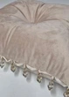Подушка для декору Firanka Handmade королівська з бахрамою 40х40см 1шт, бежева (п_0172_3) - зображення 4