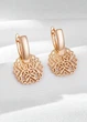 Серьги женские с ажурными кругами Fashion Jewelry Золотистые 20705 - изображение 1