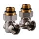 Узел нижнего подключения панельного радиатора SOLOMON NV 5102 угловой шаровой 3/4″ - изображение 1