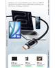 Кабель data Essager TypeC - TypeC 100W чорний - 1 метр з диспеєм. для смартфона Самсунг, Айфон, павербанка та ноутбука, макбука. Швидка зарядка (MI Turbo Charge) - зображення 2