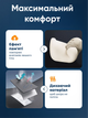 Автомобільна ортопедична подушка memory foam ортопедична подушка під шию в машину підголівник поперекова підтримка спини набір 2 шт анатомічні ергономічні з ефектом пам’яті зі знімним чохлом кріплення ременем зниження навантаження AUTOMIX - зображення 5
