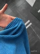 Светр Berkli чоловічий в'язаний весняний осінній оверсайз M блакитний (swf1) - зображення 9