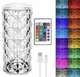 Настільний нічник сенсорний Crystal Rose RGB лампа-роза на акумуляторі - зображення 4