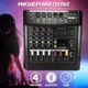 Аудио микшер 4-х канальный 100Гц-20кГц 2А 230В/50Гц Bluetooth USB Mixer BT 5300D/5200D с регулятором громкости - изображение 4