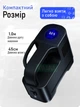 Портативный втомобильный компрессор от USB с дисплеем и насадками для шин, насос с манометром, электронасос для подкачки колес авто - изображение 5