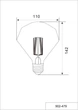 Лампа світлодіодна декоративна Trio Lighting 902-479 E27 — Вінтажна LED-лампа Amber (2700K) для дизайнерського освітлення - Уцінка - зображення 2