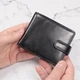 Мужское кожаное портмоне Visconti HT10 Knightsbridge Black — Натуральная кожа, RFID-защита, на кнопке, Черное - изображение 4