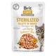 Корм вологий Brit Care Fillets in Gravy Savory Salmon and Tuna Sterilized д/стерилізованих котів філе в соусі з лососем і ту - зображення 1