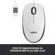 Мишка Logitech M100 USB White - зображення 3