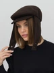 Кепи женское VILSS London Cashemir VLK-6100-24S-Mv4-M 57-58 Елочка шоколад (ROZ6501087335) - изображение 2