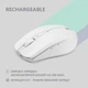 Мишка 2E MF270 Silent Rechargeable Wireless White - зображення 5